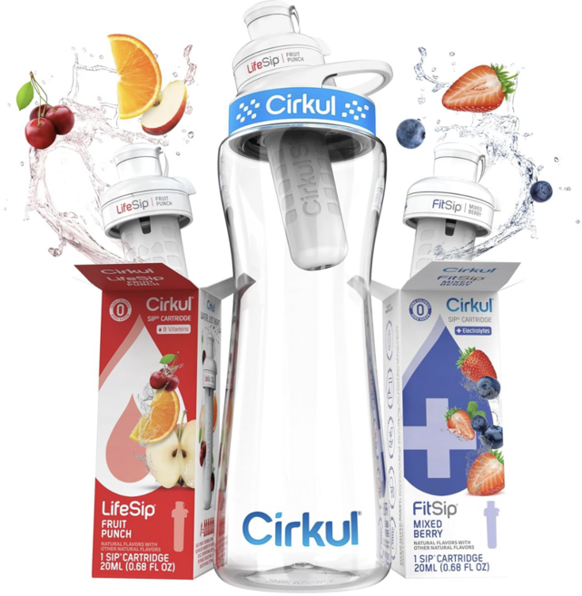 Cirkul 서큘 워터 물병 650ml 카트리지 전용보틀 스포츠물병 운동용, 1개