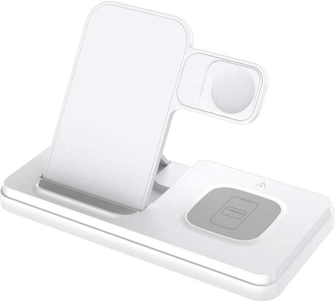 LEPOID 마그네틱 3 인 1 무선 충전기, 1개, 화이트