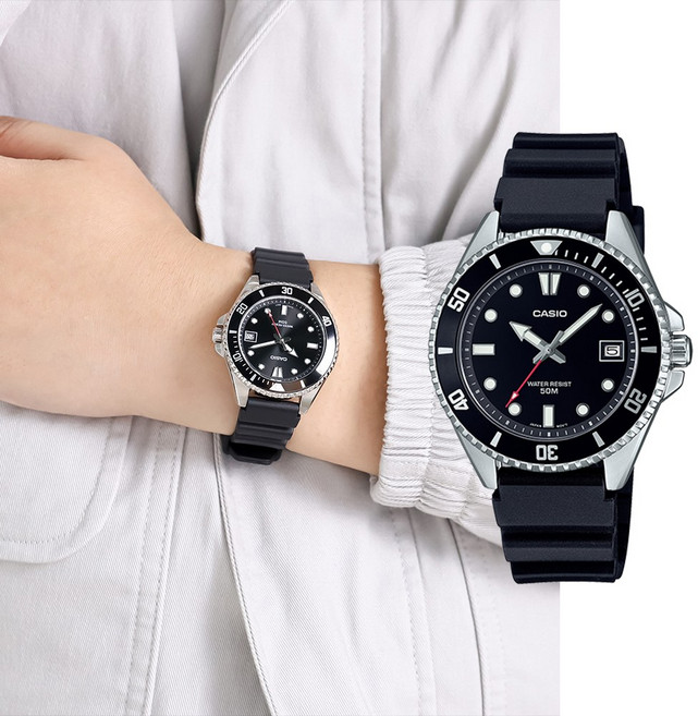 백화점AS 가능 카시오 미니 흑새치 우레탄시계 36mm