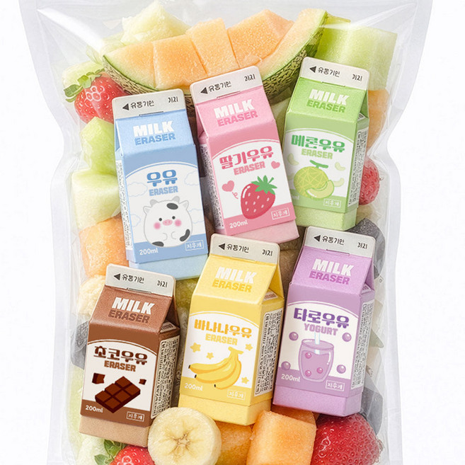 아트박스/조선문방구 조선문방구 우유팩 지우개, 우유팩지우개_랜덤, 우유팩지우개_랜덤, 상세설명 참조