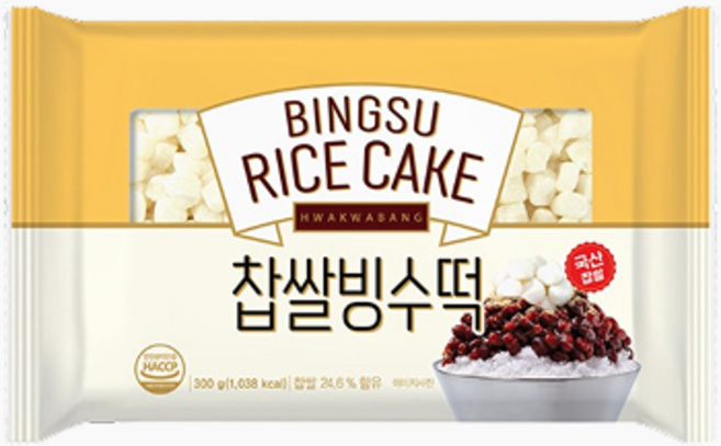 대두 찹쌀 빙수떡, 300g, 5개