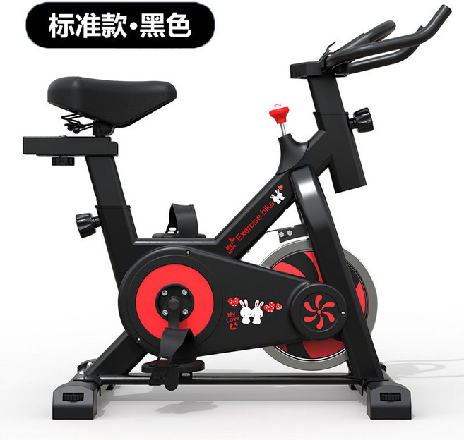 動感單車家用室內運動器材腳踏車兒童禮物靜音健身器材健身車, 1個, 1cm, 炫酷黑-標準款(無儀表+平板支架):無規格