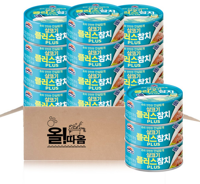 사조 대림 살코기플러스참치 안심따개, 100g, 15개