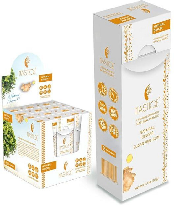 Mastiqe 천연 매스틱 함유 무설탕 하드 츄잉껌 플레인 148995, 20g