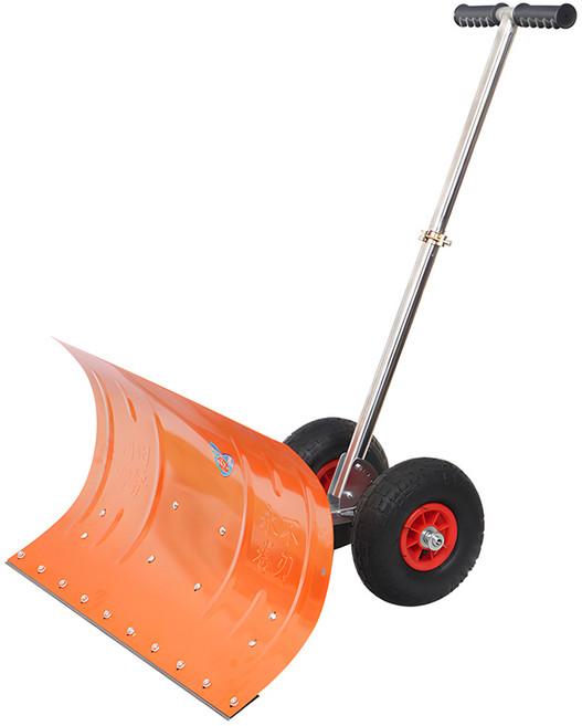 제설 넉가래 농기구 도구 눈치우는 밀대 바퀴 각삽 용품, 1개