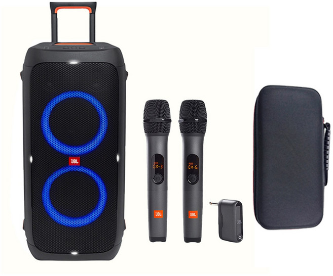 JBL PARTYBOX310 제이비엘 파티박스 310 블루투스 스피커 + JBL 무선마이크 AS3 + 마이크케이스 3종셋트