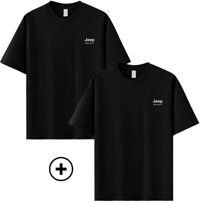지프스피릿 1+1 기획 루즈핏 무지 반팔 티셔츠 Z03