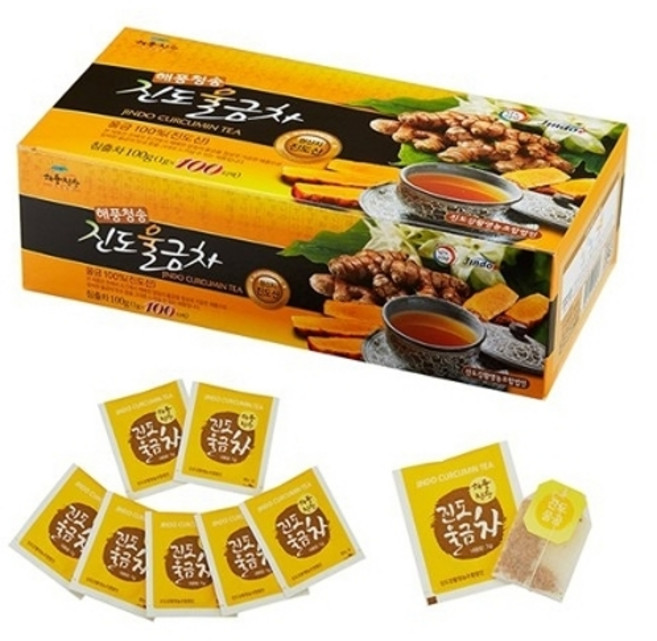 해풍청송 울금차, 100개입, 2개