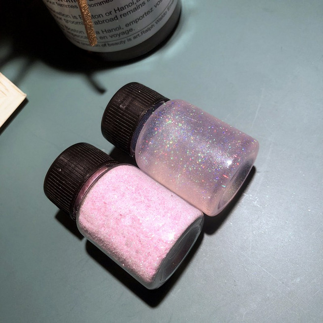 17TAKE 夢幻星河粉 UV膠水晶滴膠美甲亮粉, 1個, 1#星河淺粉