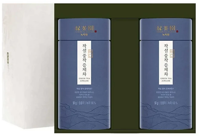 코스트코 국산 녹차원 작설 중작증제차 50g x 2 작설차 녹차 잎차, 2개입, 1박스