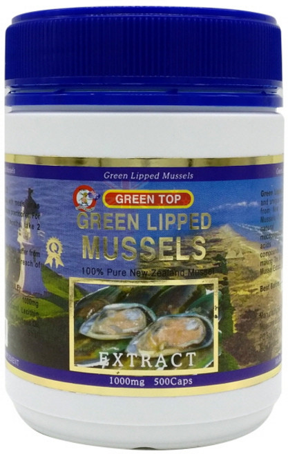 그린탑 초록입홍합 1000mg 500캡슐, 1개, 500정