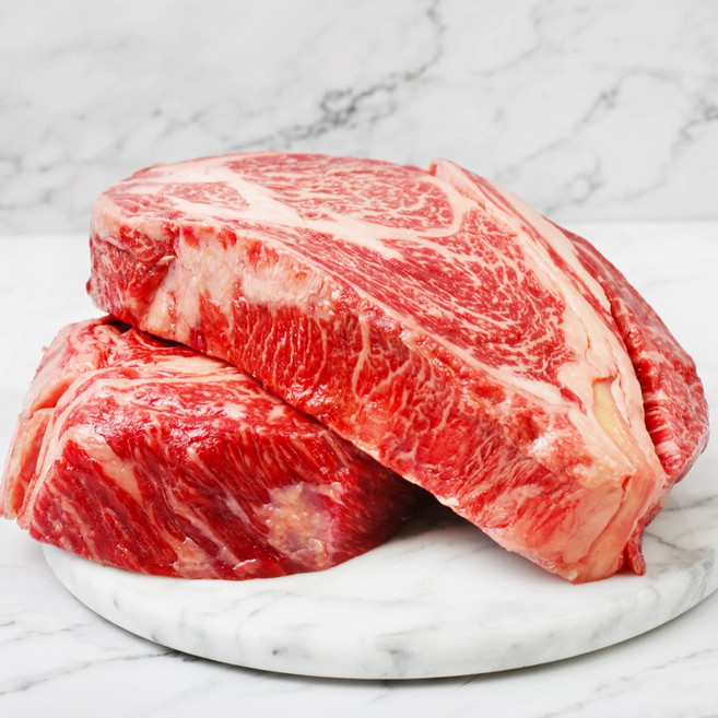 특프리미엄 국내산 소고기 두께 4~5cm 스테이크용 알등심 1kg 실속 알등심, 2개, 500g