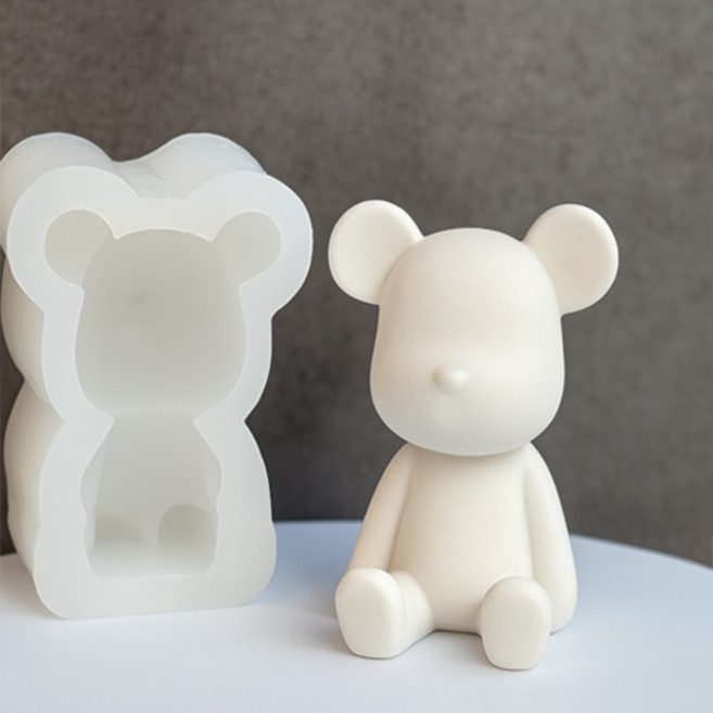 석고방향제 비누몰드-앉아있는 곰몰드