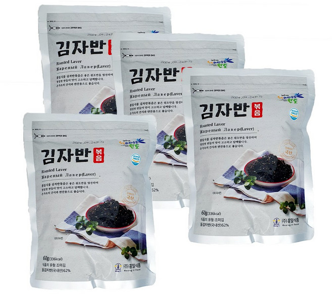맑은먹거리 밥도둑 볶음김자반 60gX4봉, 4개