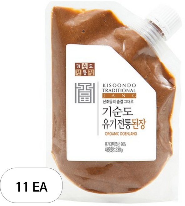 기순도전통장 유기전통된장, 230g, 11개