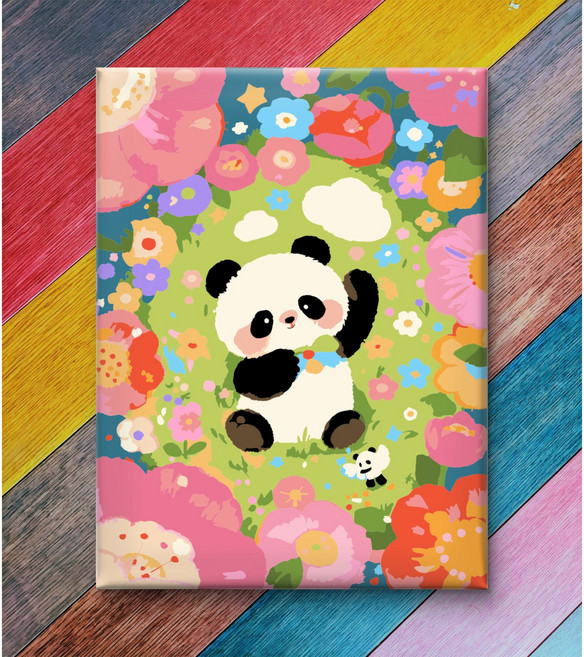 새로운 아이디어 DIY 그림판 15x20cm 미니 사이즈 paint by numbers, 1세트, BT-64