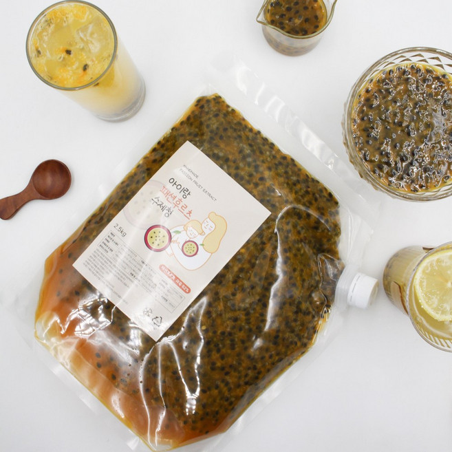 아이랑 수제 패션후르츠청 홈카페 1kg 2.5kg, 1개