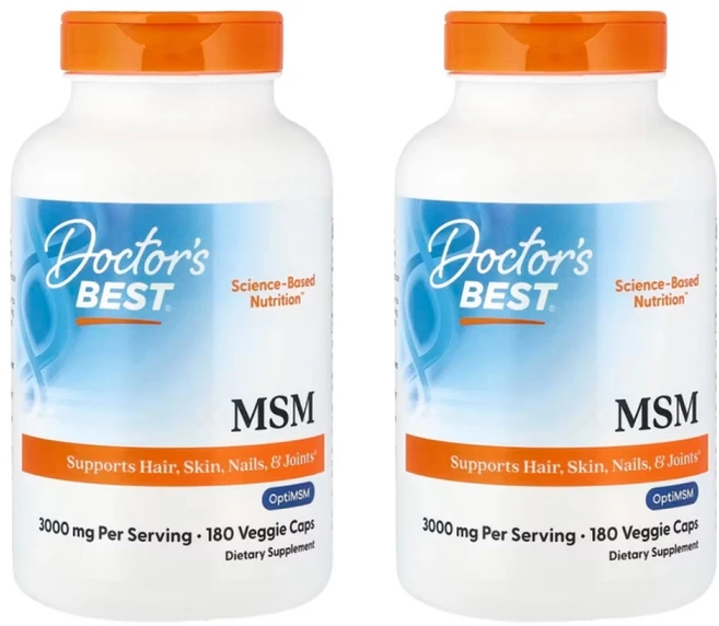 닥터스베스트 2통 MSM 식이유황 1000mg 180캡슐, 180정, 2개 - 쿠팡