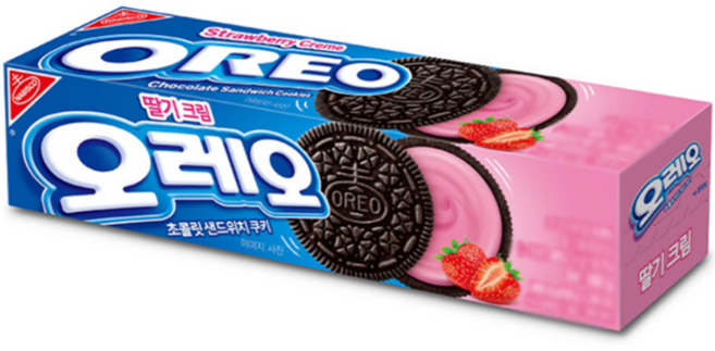 동서 오레오딸기크림100G 대용량 편의점 박스 과자 24개 1박스