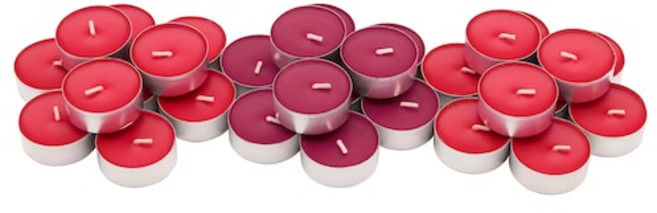 IKEA 이케아 SINNLIG 티라이트 30pack, 1PACK, 딸기향