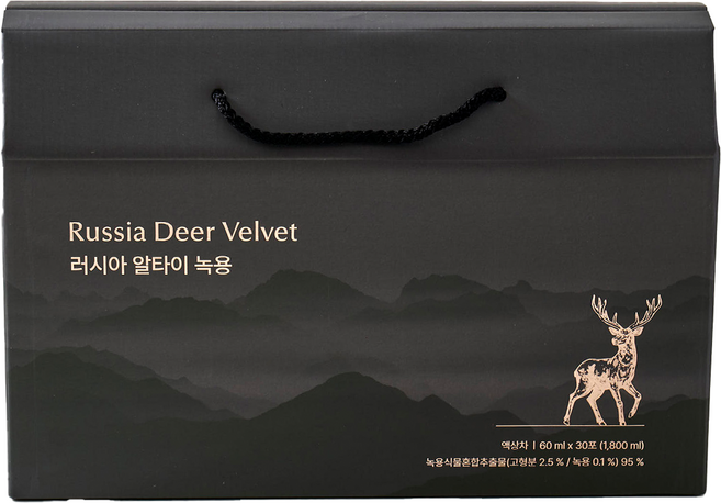 한동녹용연구소 최고등급 원용 러시아 알타이 녹용 즙 진액 엑기스, 1.8L, 4개