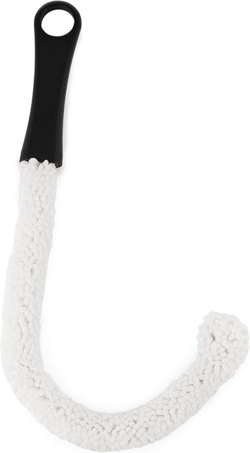 와인잔 맥주잔 샴페인 플루트 디캔터 카라페 유리 제품 바웨어 홈 바 인체공학적 손잡이가 있는 진정한 비 스크래치 폼 청소 브러시 1세트, Black