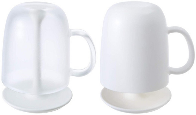 일본 마나 손잡이 양치컵+스탠드 세트 / W613, 화이트 [W613W], 1개