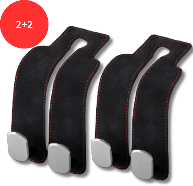 플레인업 차량용 후크 헤드레스트 가방걸이 자동차 후크 걸이, 블랙, 4개