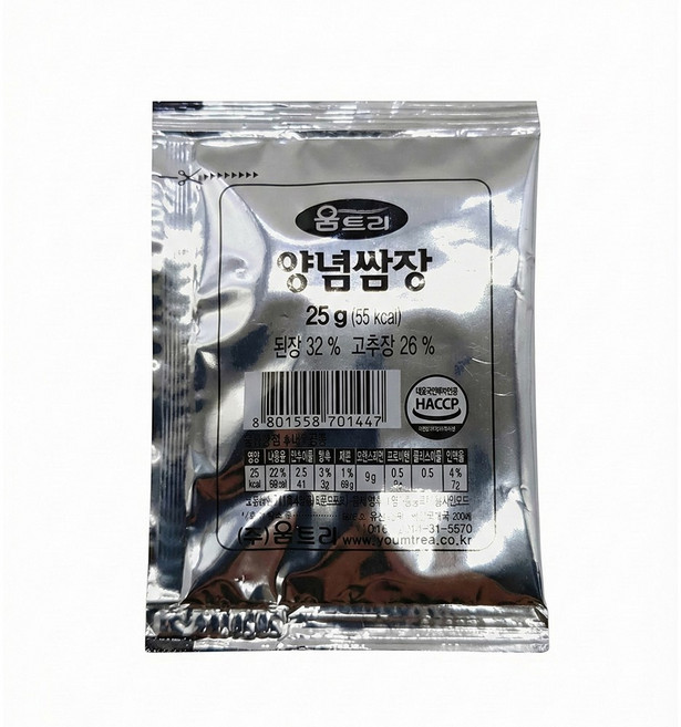 움트리 양념쌈장, 25g, 350개