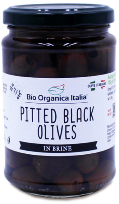 비오오가니카 블랙 올리브 피티드, 280g, 1개
