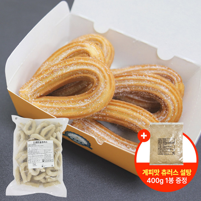 물방울 바삭 츄러스 15cm 25gx40개입 1kg + 계피설탕1봉