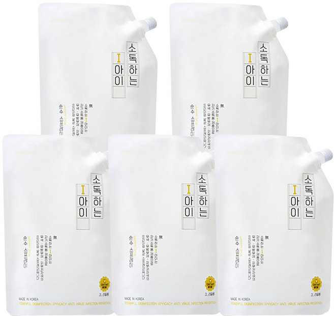 소독하는아이 2L 교구세정 완구용품세정 세균 살균 세정 탈취 바이오클, 5개