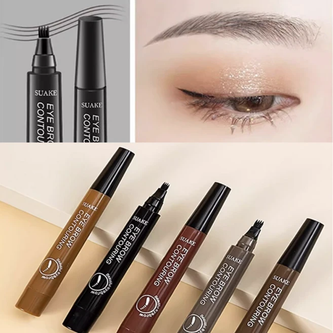 SUAKE 포크형 타투 아이브로우 펜슬 눈썹 아이펜슬 5종 1세트, 1개, 5가지 - 쿠팡