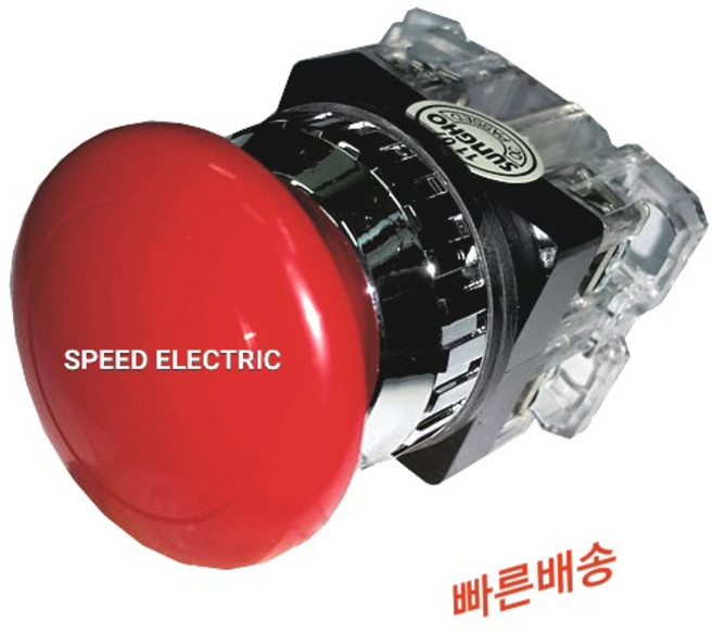 성호제어기기 PR-30E 30파이 비상푸쉬버튼(스위치) 자동복귀, PR-30E-1(1a1b), 적색, 1개