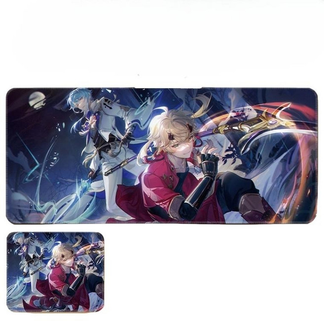 원신 굿즈 진 다이루크 설탕 아야토 토마 유라 신학 사이노 리니 리넷 타이나리 캔디스 라이덴 푸리나 캐릭터 일러스트 키보드 마우스 게이밍 장패드 3mm, 300x250mm, 카미사토 아야토, 1개