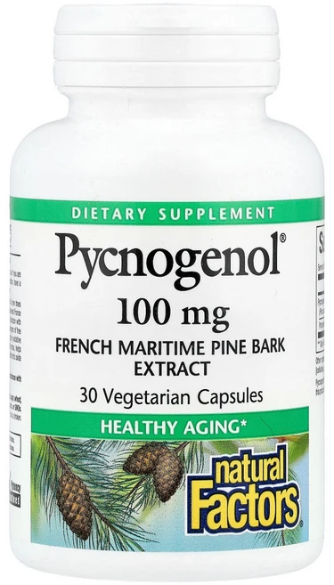 내추럴팩터 피크노제놀 Pycnogenol 100mg 30캡슐, NFS02091, 1개, 30정 - 쿠팡