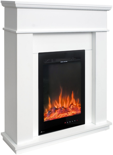 케이파이어 라파스3 전기벽난로 맨틀A 장식장 세트상품 10색불꽃 장작타는소리 930x1096mm