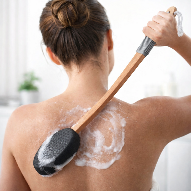 살림살림 셀프 로션스틱 등 로션 도포기 브러쉬, 1개, 1개입