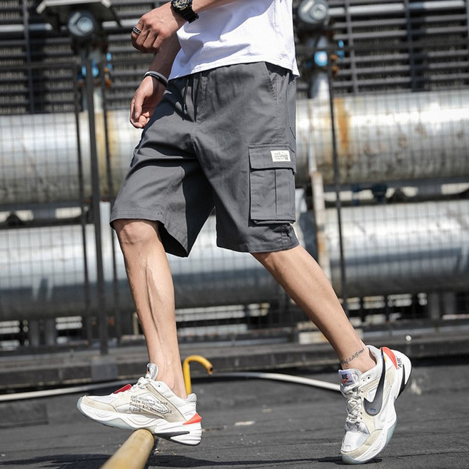 벨베스 남자 여름 카고 밴딩 반바지