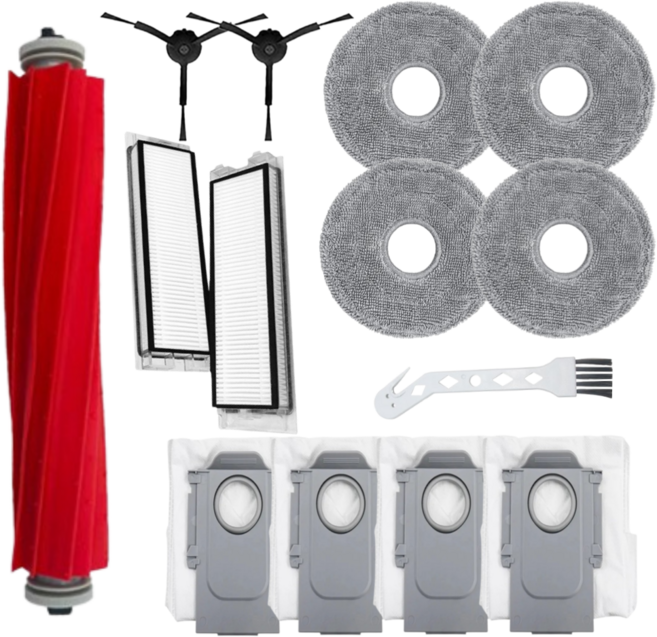 퓨어퍼스트 로보락 Q REVO 소모품 더스트백 물걸레 브러쉬 필터 먼지봉투 호환 전용 기프트팩, 1개