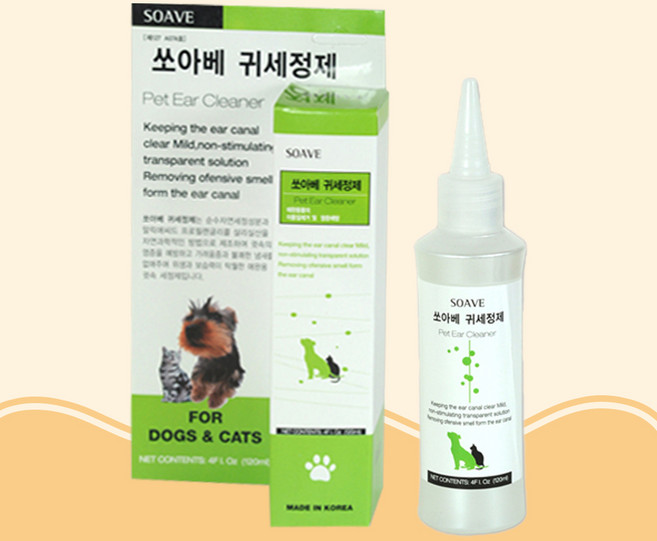 쏘아베 강아지 귀 세정제 120ml, 1개