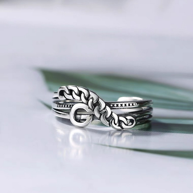 s925 남녀공용 은반지 /커플반지 실버반지 패션반지 체인반지 남자반지 여자반지 남녀공용패션반지 남녀공용패션반지 남녀공용커플링/ UNE 유앤이