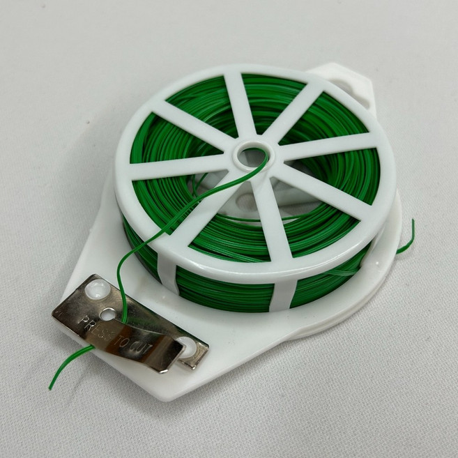 마루마켓_ 원하는대로 끊어쓰는 원예용 철사 고추끈 타이 100m 고추끈 원예용철사 철사끈 가든 타이 100m, 1개