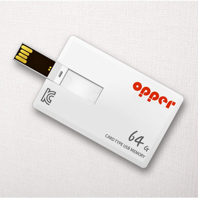 OPPER 카드형 USB메모리 기본, 64GB
