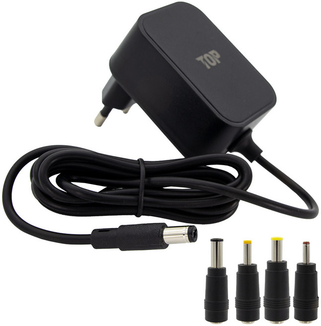 HDTOP DC 12V2A CCTV 어댑터 2.1x5.5 1.5M 4종젠더 HT-AD135, 1세트