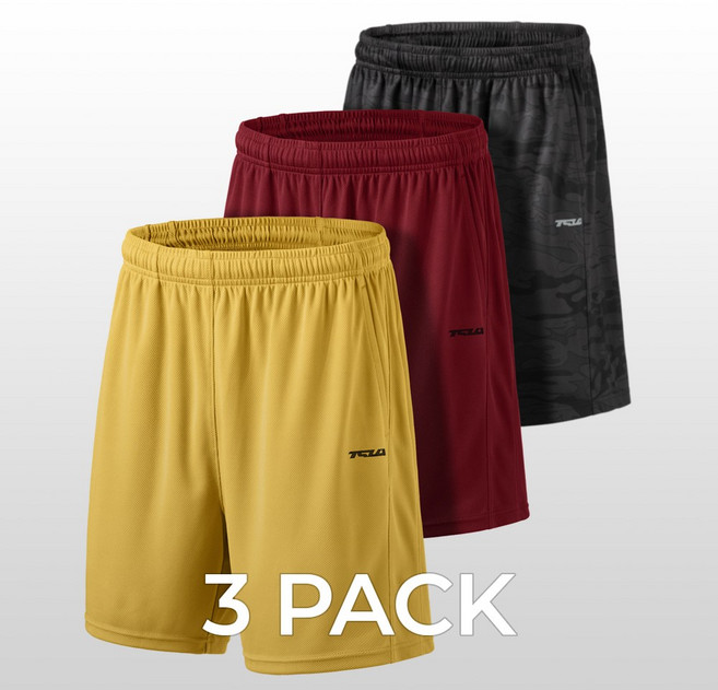 테슬라 트레이닝 메쉬 반바지 3팩 TM-MBH35