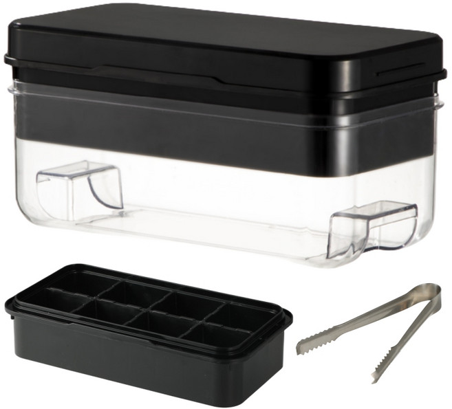 모모원 큰얼음 푸쉬 얼음트레이 8구/16구세트 왕얼음 눌러서 빼는 얼음틀, 블랙, 8개