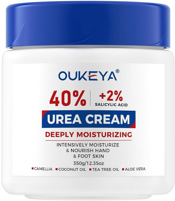 OUKEYA Urea Cream 40 Percent for Feet Maximum Strength Moisturizer Intensive Hydrating Foot Dry Cr, 350g