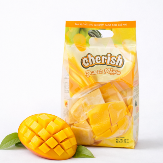 [대용량] 베트남 체리쉬 망고푸딩 젤리 Cherrish 850g, 405g, 2개