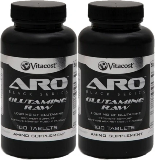 비타코스트 아로 블랙 시리즈 글루타민 RAW 1000mg, 100정, 2팩, 100정 - 쿠팡
